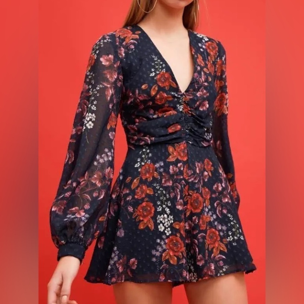 Keepsake The Label Floral Long-sleeve  Romper Playsuit.